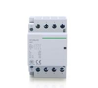IVEKYKIBC Contactor Modular HCH8s-63, 4P, 63A, 4NO, 4NC, 2NO, 2NC, 380V, 220V, 110V CA, 24V, contactor automático doméstico, Tipo riel DIN, 1 Unidad(4P 63A 4NO AC230V)