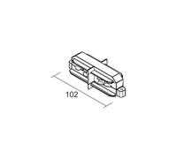 Ivela Conector longitudinal LKM DALI, blanco, separador de corriente, trifásico
