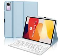 IVEOPPE Funda Xiaomi Redmi Pad SE 11" 2023 con Teclado, Funda Teclado Español Bluetooth Magnética para Xiaomi Redmi Pad SE 11" 2023, Azul Cielo