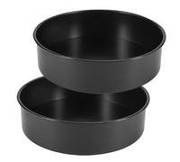 IVEOPPE Juego de 2 Moldes Redondos Para Hornear, Molde Redondo de Acero Inoxidable Con Revestimiento Antiadherente, Adecuado Para Pasteles, Brownies, Tartas, Lasaña (24cm)