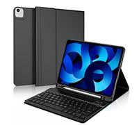 IVEOPPE Teclado iPad Air 5 Generación 2022, Teclado iPad Air 4 Generación 2020, Teclado iPad Pro 11 4/3/2/1 Gen,Funda Teclado Español Ñ Bluetooth Desmontable para iPad Air 5/4 10.9“/Pro 11 11", Negro