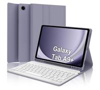 IVEOPPE Teclado Samsung Galaxy Tab A9+ 11", Samsung Tab A9 Plus Teclado, Funda Teclado Italiano Bluetooth Desmontable para Samsung Galaxy Tab A9+ 2023 11 Pulgadas SM-X210/X216/X218, Violeta lavanda