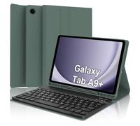 IVEOPPE Teclado Samsung Galaxy Tab A9 Plus 11 Pulgadas 2023, Funda Teclado Español Ñ Bluetooth Desmontable para Samsung Galaxy A9+ (SM-X210/X216/X218), Verde Oscuro