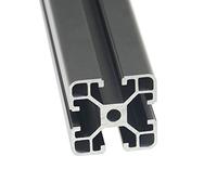 Iverntech 1 pieza riel lineal anodizado 4040 de 400 mm según el estándar europeo extrusión de perfil de aluminio negro con ranura de 8 mm de la serie 40 para impresora 3D y máquina de grabado láser