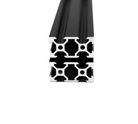 Iverntech 2 Piezas Vtype 700mm 2040 Estándar Europeo Anodizado Negro Perfil De Aluminio Extrusión Lineal Riel Para Impresora 3D y CNC DIY Máquina De Grabado Láser