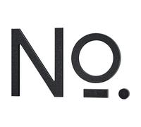 IVERRA - Letra flotante grande de 8 pulgadas para casa, color negro, moderna, de pl?stico ABS, para exteriores, para pared, patio, calle (n.? -)