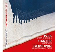 Ives : Symphonie N°2 - Carter : Instances - Gershwin : Un Américain à Paris