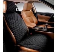 IVICY HYB Linen - Funda para Asiento de Coche, Fundas de Asiento Delantero Protector Antideslizante, para Todas Las Estaciones, Suave y Transpirable, Universal, se Adapta a la