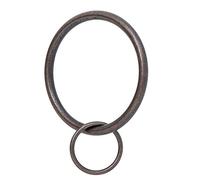 Ivilon Drapery - Anillos de Cortina con Ojales - 5 cm para pasadores de Gancho, Juego de 14 - Bronce aceitado (Orb)