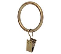 Ivilon Juego de 14 Anillos de Clip para Cortinas de 1.7 pies, Color Dorado cálido