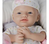 IVITA Muñeca de bebé de silicona de cuerpo entero con boca abierta, muñeca de bebé recién nacido, puede chupete comer niña (WG1587-25 cm)