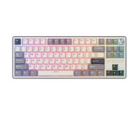 IVLAZLRG Teclado de Juego mecánico 88 con cableado con cableado con Rango de retroiluminación RGB y PBT KeyCaps(Half Grey)