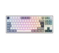 IVLAZLRG Teclado de Juego mecánico 88 con cableado con cableado con Rango de retroiluminación RGB y PBT KeyCaps(Spanish Half Grey)