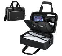 IVODEELA Console Carrying Travel Case Compatible with PS5,PlayStation 5,PS5 Digital Edition,Protective Storage Bag for PS5 Controllers,Headset,Game Discs,Charger,Accessories,Black