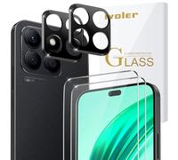 ivoler 2 Piezas Cristal Vidrio Templado Protector de Pantalla para Honor X8b, con 2 Piezas Protector de Lente de Cámara, 9H Dureza, Antiarañazos, Sin Burbujas