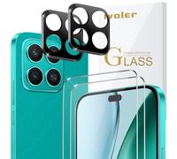 ivoler 2 Piezas Cristal Vidrio Templado Protector de Pantalla para Honor X8C, con 2 Piezas Protector de Lente de Cámara, 9H Dureza, Antiarañazos, Sin Burbujas