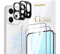 ivoler 2 Piezas Cristal Vidrio Templado Protector de Pantalla para Oppo Reno 14 5G, con 2 Piezas Protector de Lente de Cámara, 9H Dureza, Antiarañazos, Sin Burbujas