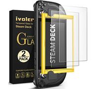 ivoler 2 Piezas Protector de Pantalla Mate para Valve Steam Deck/OLED,Incluye Marco de Instalación Fácil, Sin Burbujas, Antirreflectante y Antihuellas