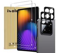 ivoler 2 Piezas Protector de Pantalla para Xiaomi Pad 7 / Pad 7 Pro/Poco Pad X1 11.2 Pulgadas, con 2 Piezas Protector de Lente de Cámara, Cristal Vidrio Templado Premium, Antiarañazos, Sin Burbujas
