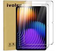 ivoler 2 Piezas Protector de Pantalla para Xiaomi Pad 8 / Pad 8 Pro/Xiaomi Pad 7 / Pad 7 Pro 11.2 Pulgadas, Cristal Vidrio Templado Anti-Arañazos, Dureza 9H, Antihuellas, HD Transparente