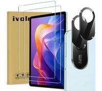 iVoler 2 Piezas Protector de Pantalla para Xiaomi Redmi Pad 2 (2025 Modelo, 2ª Generación) (No para Xiaomi Redmi Pad), con [2 Piezas] Protector de Lente de Cámara, Cristal Vidrio Templado Antiarañazos