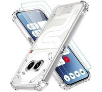ivoler 3 in 1 Funda para Nothing Phone 2a / 2 2a Plus con 2 Piezas Cristal Templado, Transparente Carcasa Protectora Antigolpes Case, Suave TPU Silicona Anti-Choques Caso