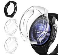 iVoler 3 Piezas Funda con Protector de Pantalla para Huawei Watch 5 42mm, Protección Completa Carcasa Protectora Delgado Suave TPU Anti-Arañazos Case, 2 Transparente + 1 Negro