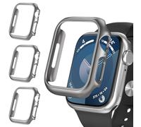 iVoler 3 Piezas Funda Dura PC para Apple Watch Series 9 8 7 41mm (Sin Protector de Pantalla), Carcasa Protectora Antigolpes Delgado Antiarañazos Bumper Estuche, Gris Titanio