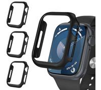 ivoler 3 Piezas Funda Dura PC para Apple Watch Series 9 8 7 45mm (Sin Protector de Pantalla), Carcasa Protectora Antigolpes Delgado Antiarañazos Bumper Estuche, Negro