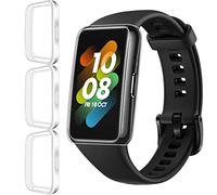 iVoler 3 Piezas Funda para Huawei Band 7/6 / Honor Band 7/6, Cubierta Completa Protector de Pantalla Carcasa Protectora Transparente Suave TPU Silicona Caso Anti-Arañazos Case Cover