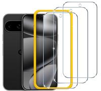 ivoler 3 Piezas Protector Pantalla Para Google Pixel 10 / Google Pixel 10 Pro/Google Pixel 9 / Google Pixel 9 Pro, Incluye Marco de Instalación Fácil, Cristal Vidrio Templado Premium