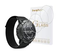 ivoler 4 Piezas Protector de Pantalla para COROS APEX 4 46mm, Cristal Vidrio Templado Anti-Arañazos, Dureza 9H, Antihuellas, HD Transparente, Sin Burbujas