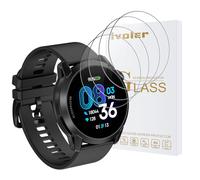 ivoler 4 Piezas Protector de Pantalla para COROS Pace 4/3 / 2 / COROS Apex 2 Pro, Cristal Vidrio Templado Anti-Arañazos, Dureza 9H, Antihuellas, HD Transparente, Sin Burbujas