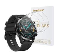 ivoler 4 Piezas Protector de Pantalla para Garmin Fenix 8 47mm Amoled (No para Garmin Fenix 8 47mm Solar/Sapphire Solar), Cristal Vidrio Templado Anti-Arañazos, Dureza 9H, HD Transparente