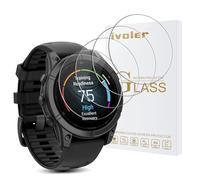 ivoler 4 Piezas Protector de Pantalla para Garmin Fenix E 47mm, Cristal Vidrio Templado Anti-Arañazos, Dureza 9H, Antihuellas, HD Transparente, Sin Burbujas
