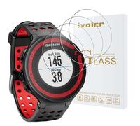 ivoler 4 Piezas Protector de Pantalla para Suunto 7 / Garmin Forerunner 220 225 230 235 620 630, Cristal Vidrio Templado Anti-Arañazos, Dureza 9H, Antihuellas, HD Transparente, Sin Burbujas