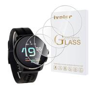 ivoler 4 Piezas Protector de Pantalla para Suunto Race S/Suunto 9 Peak Pro (No para Suunto 9 / Suunto 9 Baro), Cristal Vidrio Templado Anti-Arañazos, Dureza 9H, Antihuellas, HD Transparente
