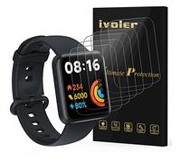 ivoler 6 Piezas Protector de Pantalla para Xiaomi Redmi Watch 2 Lite, [Cobertura Completa] [líquida Instalar] [No Burbujas] HD Transparente TPU Suave láminas Protectora