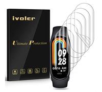 ivoler 6 Piezas Protector de Pantalla para Xiaomi Smart Band 10/9 / 8 / Xiaomi Mi Band 10/9 / 8, [Cobertura Completa] [líquida Instalar] [Anti-Arañazos] Transparente TPU Suave láminas Protectora