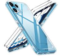 ivoler Anti-Amarillo Clara Funda para Nothing Phone 3a Lite con 2 Piezas Cristal Templado, [Protección Militar] Carcasa Protectora Antigolpes Antiarañazos Transparente Bumper Case