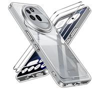 ivoler Anti-Amarillo Clara Funda para Nothing Phone 3a Pro con 2 Piezas Cristal Templado, [Protección Militar] Carcasa Protectora Antigolpes Transparente Anti-Choques Bumper Case