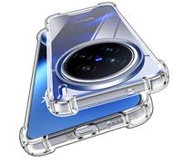 ivoler Anti-Amarillo Clara Funda para Vivo X200 Pro 5G con Cojín Esquina Parachoques, [Protección Antigolpes Militar] Carcasa Transparente Anti-Arañazos Case