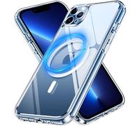 ivoler Clara Funda Magnética para iPhone 13 Pro MAX 6.7 Pulgadas, Compatible con MagSafe, [Anti-Amarillo] [Protección Militar] Carcasa Bumper Teléfono Antigolpes Transparente Anti-Choques Case