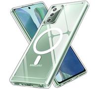 ivoler Clara Funda Magnética para Samsung Galaxy Note 20 4G / 5G, Compatible con MagSafe, [Anti-Amarillo] [Protección Militar] Carcasa Bumper Teléfono Antigolpes Transparente Anti-Choques Case