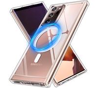 ivoler Clara Funda Magnética para Samsung Galaxy Note 20 Ultra 4G / 5G, Compatible con MagSafe, [Anti-Amarillo] [Protección Militar] Carcasa Bumper Teléfono Antigolpes Transparente Anti-Choques Case