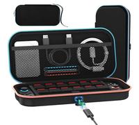 ivoler Funda con [Agujero de Carga] Compatible con Nintendo Switch 2, Estuche de Transporte con 12 Cartuchos de Juego, Funda Protectora rígida de Viaje para Consola Nintendo Switch 2 y Accesorios