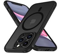 ivoler Funda Magnética para iPhone 11 Pro MAX 6.5 Pulgadas, Compatible con MagSafe, [Protección Lente Cámara] Carcasa Protectora Antigolpes Translúcida Mate Trasera Fina Silicona Anti-Choques Case