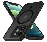 ivoler Funda Magnética para iPhone 12 6.1 Pulgadas, Compatible con MagSafe, [Protección Lente Cámara] Carcasa Protectora Antigolpes Translúcida Mate Trasera Fina Silicona Anti-Choques Case