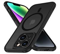 ivoler Funda Magnética para iPhone 14 6.1 Pulgadas, Compatible con MagSafe, [Protección Lente Cámara] Carcasa Protectora Antigolpes Translúcida Mate Trasera Fina Silicona Anti-Choques Case