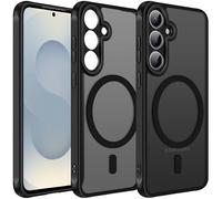 ivoler Funda Magnética para Samsung Galaxy S25 5G, Compatible con MagSafe, [Protección Lente Cámara] Carcasa Protectora Antigolpes Translúcida Mate Trasera Fina Silicona Anti-Choques Case